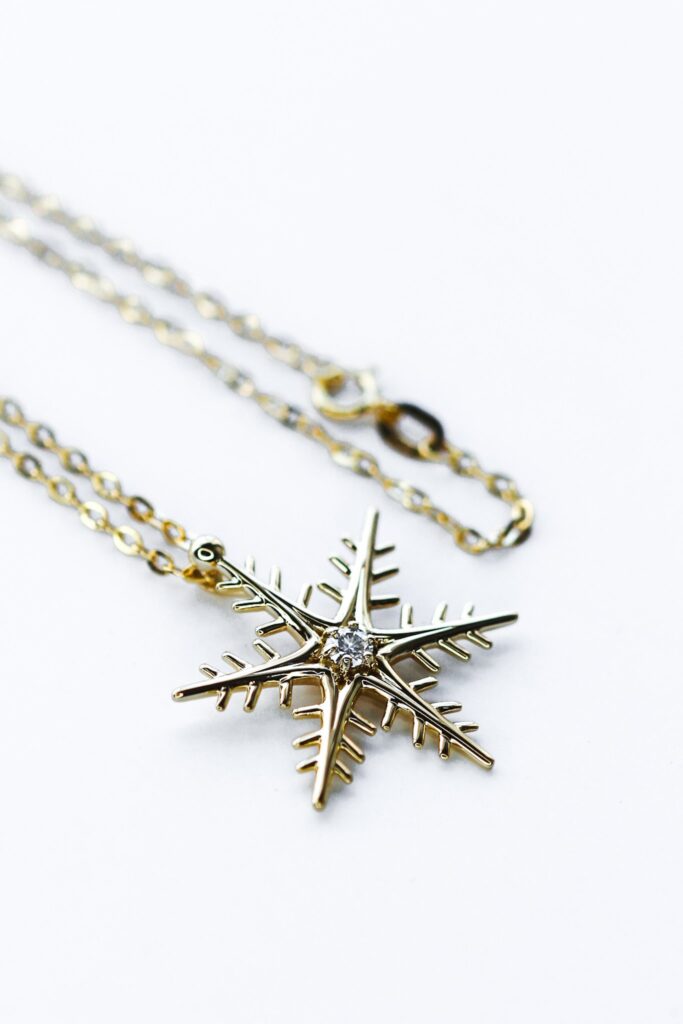 Snowflake Moissanite Necklace