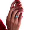 2 Carat Elongated Cushion Cut Moissanite Ring