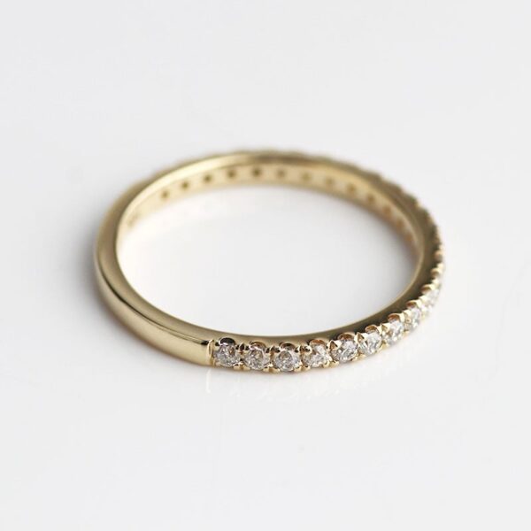 Pavé Moissanite Eternity Band - Image 3