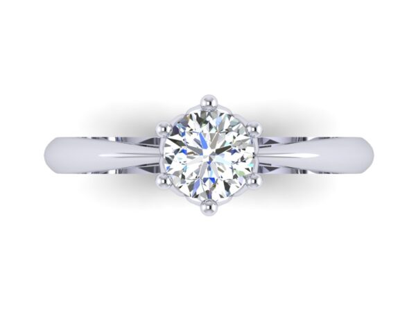 Floral Moissanite Solitaire Engagement Ring South Africa 2