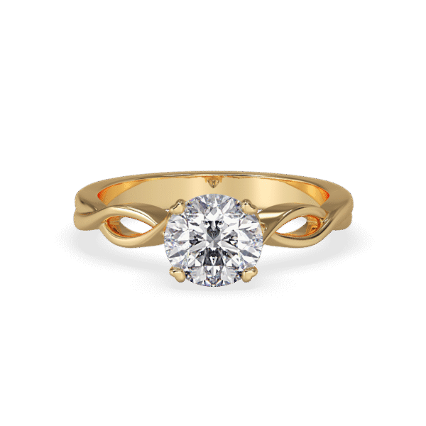 Heart Infinity Solitaire Engagement Ring