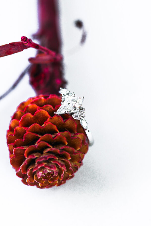 Kite Cluster Moissanite Engagement Ring South Africa 1
