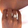 Woven Radiant Solitaire Engagement Ring