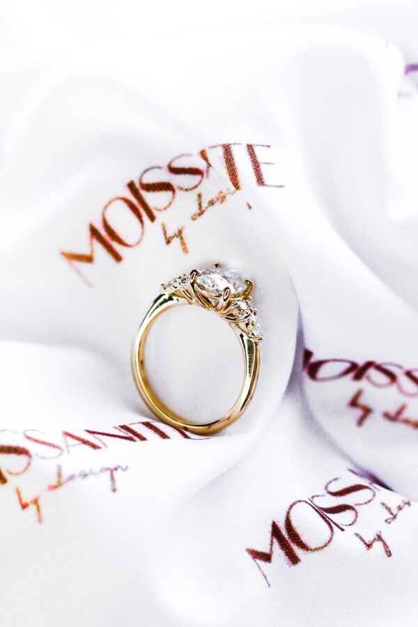 Oval And Marquise Moissanite Cluster Engagement Ring South Africa