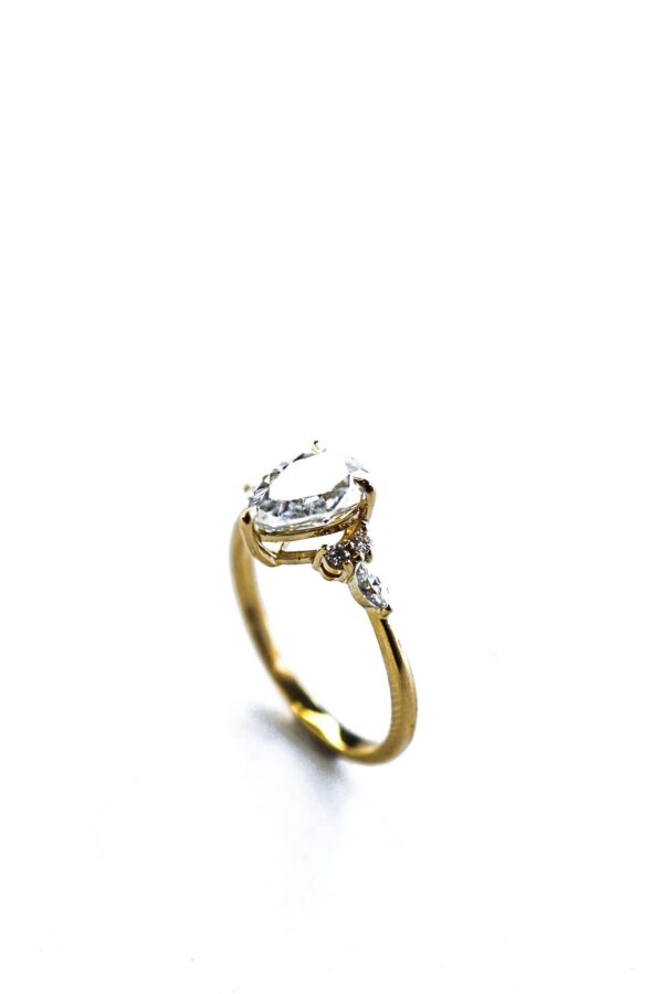Pear And Marquise Moissanite Cluster Engagement Ring Cape Town