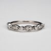 Vintage Marquise Bezel Moissanite Anniversary Ring