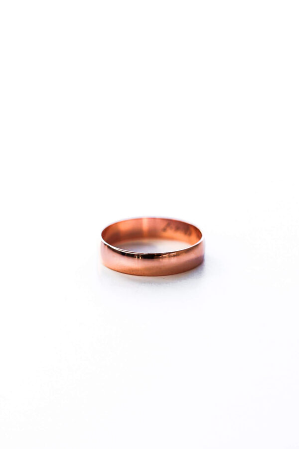 Mens Rose Gold Wedding Band - Image 2