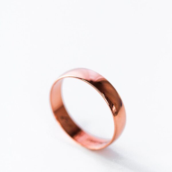 Mens Rose Gold Wedding Band