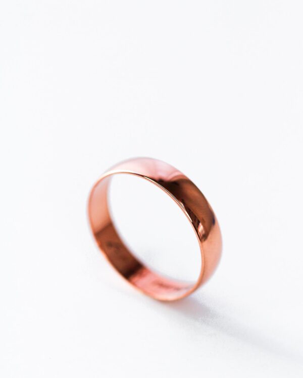 Mens Rose Gold Wedding Band