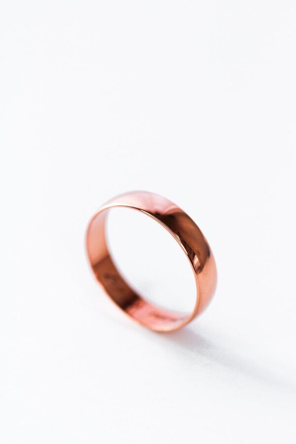 Mens Rose Gold Wedding Band