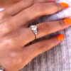 Round Moissanite Cluster Engagement Ring South Africa