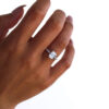 Moissanite Emerald Pavé Engagement Ring South Africa