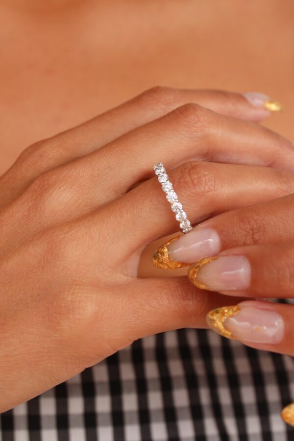 Moissanite Full Eternity Band