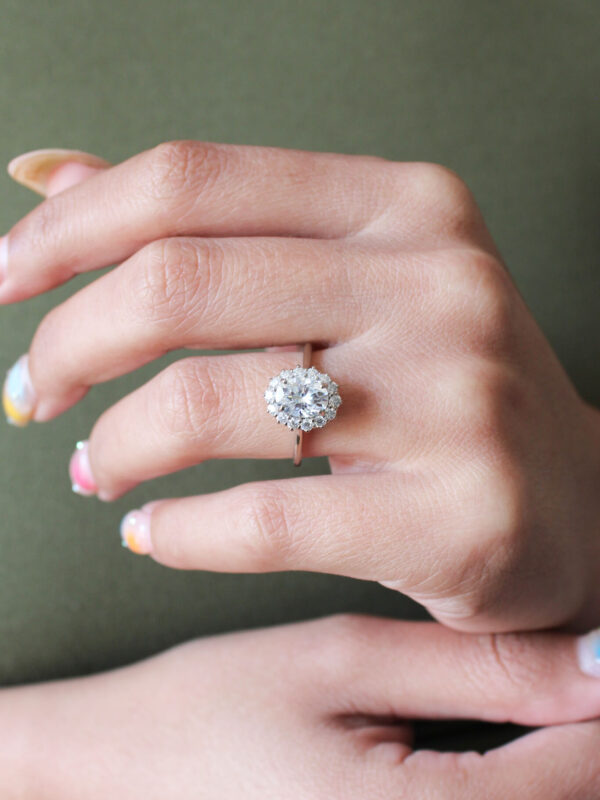 Halo Engagement Ring Oval