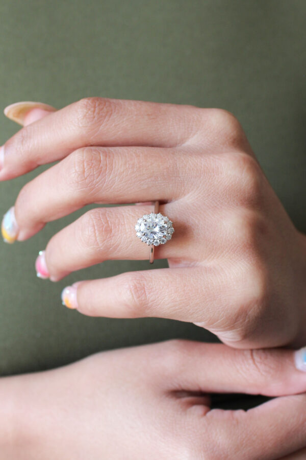 Halo Engagement Ring Oval