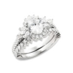 Oval Moissanite Wedding Ring Sets