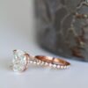 Stunning Oval Moissanite Wedding Set