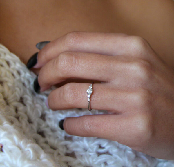 Promise Ring with Moissanite - Image 2