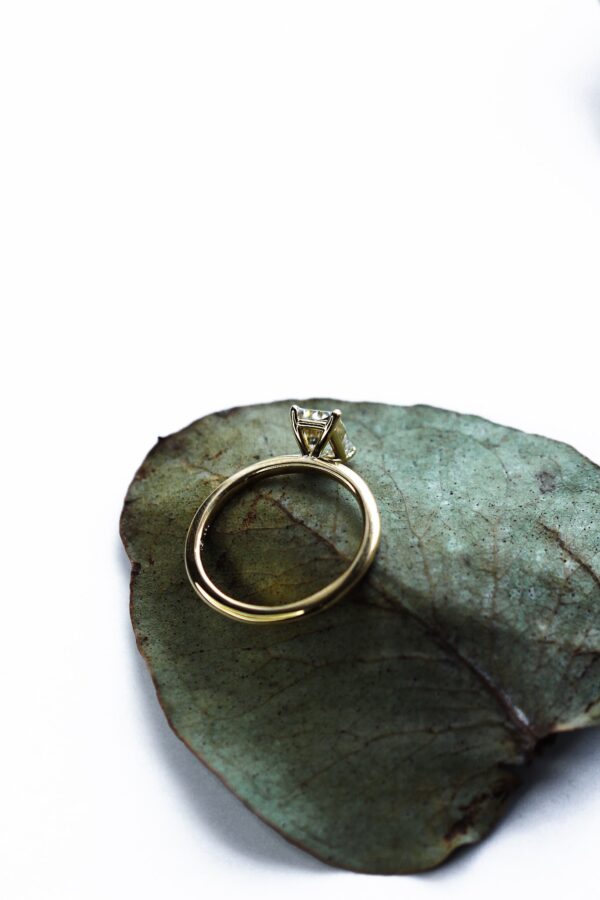 Radiant Moissanite Solitaire Engagement Ring South Africa