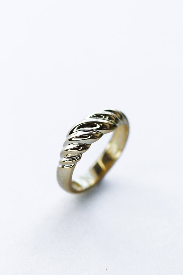 Gold Croissant Ring - Image 5