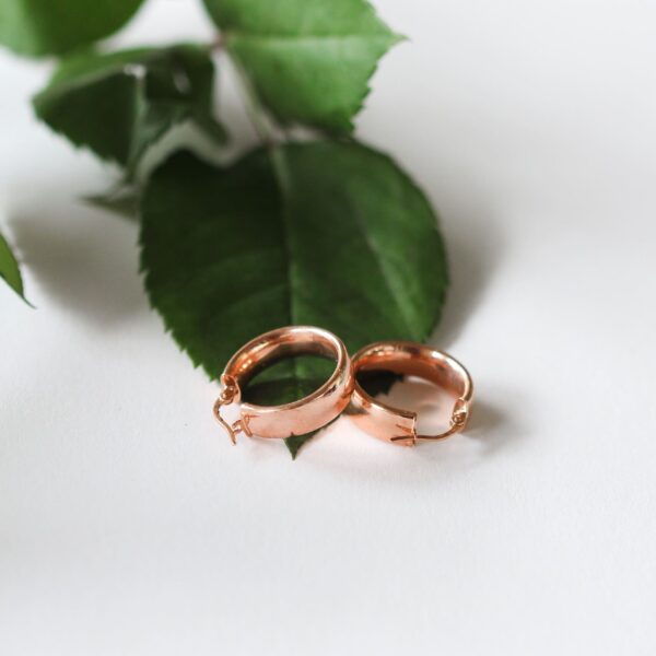 Rose Gold Hoop Earrings