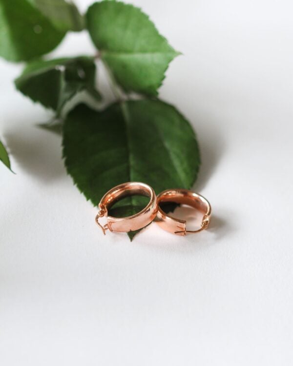 Rose Gold Hoop Earrings