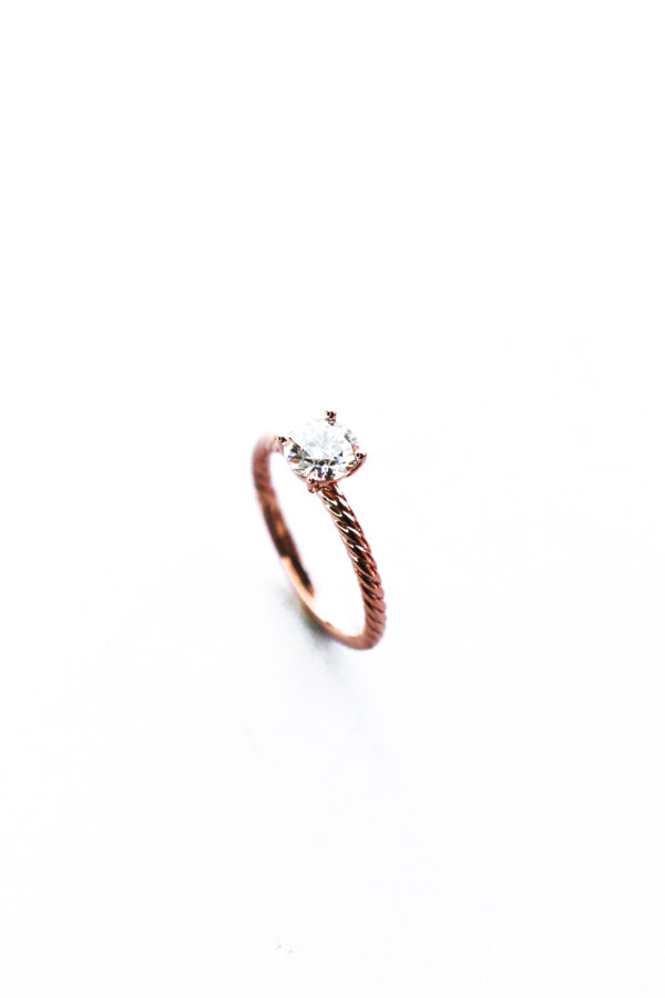 Rope Moissanite Solitaire Engagement Ring South Africa