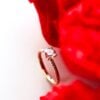 Rope Moissanite Solitaire Engagement Ring Rose Gold