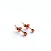 Round Rose Gold Stud Earrings