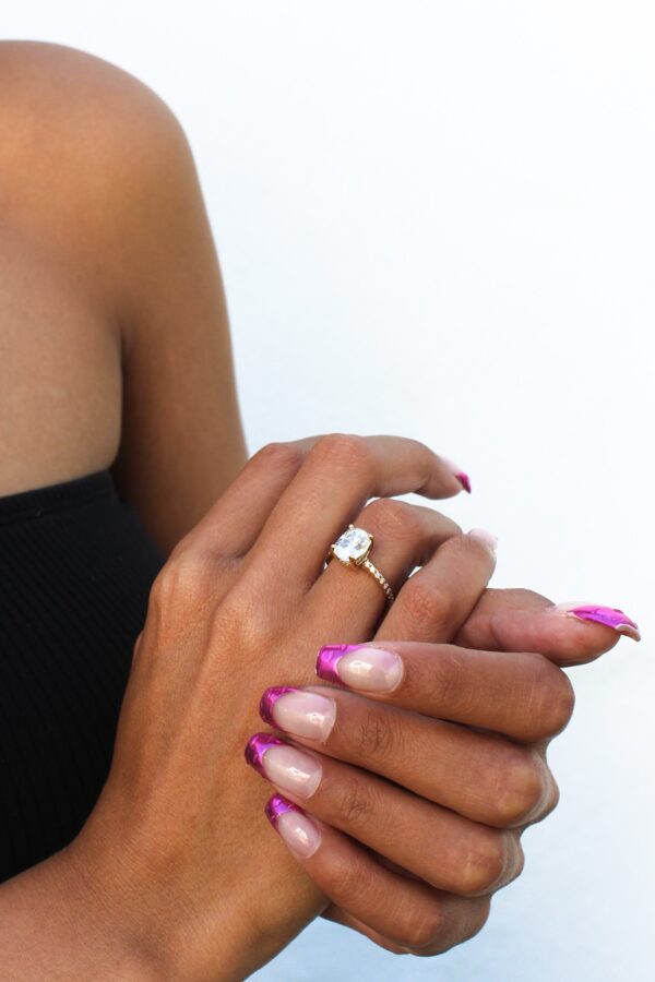 Sigrid - Elongated Cushion Cut Moissanite Engagement Ring