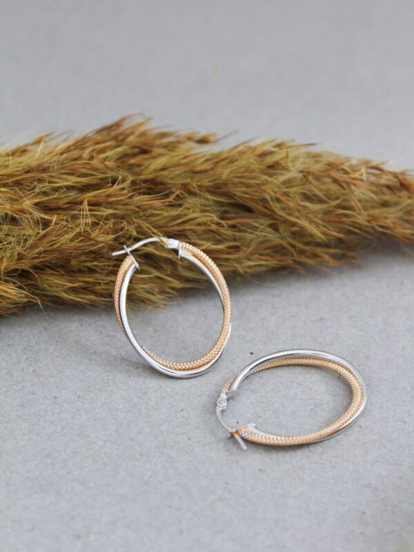Textured Gold Hoop Earrings