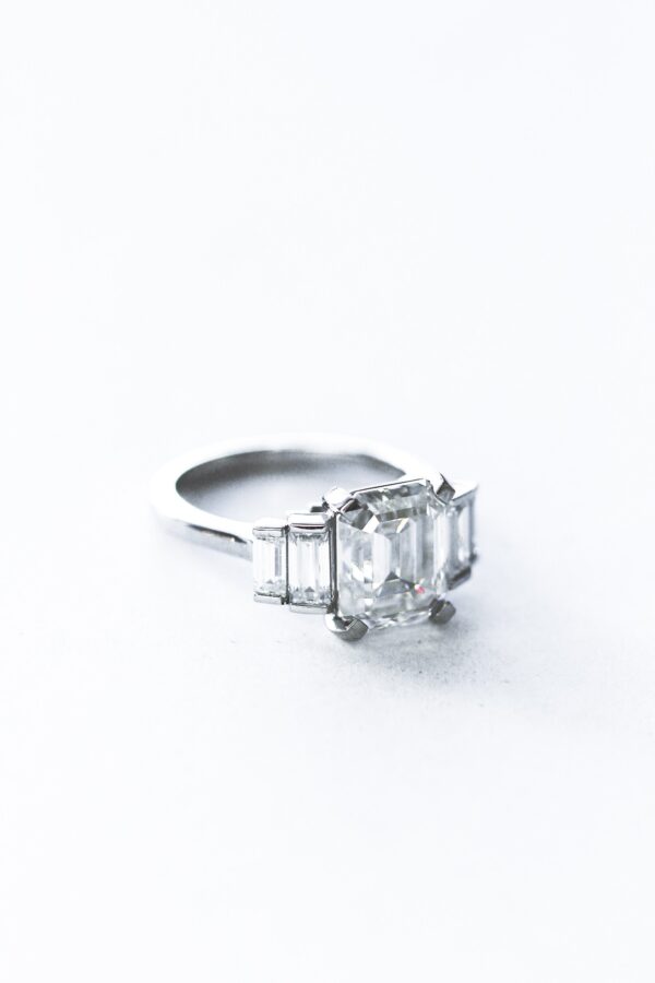The Emerald and Baguette Trilogy Ring - Image 3