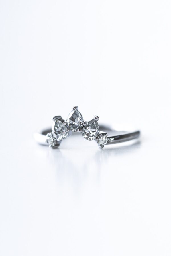 Tiara Eternity Ring - Pear And Round - Image 2