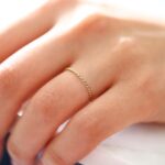 Gold Twist Rope Wedding Band 1mm