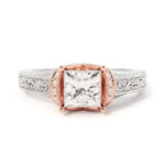 Vintage TwoTone Engagement Ring