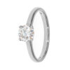 4 Claw Round Moissanite Solitaire Engagement Ring