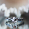 round twisted moissanite ring