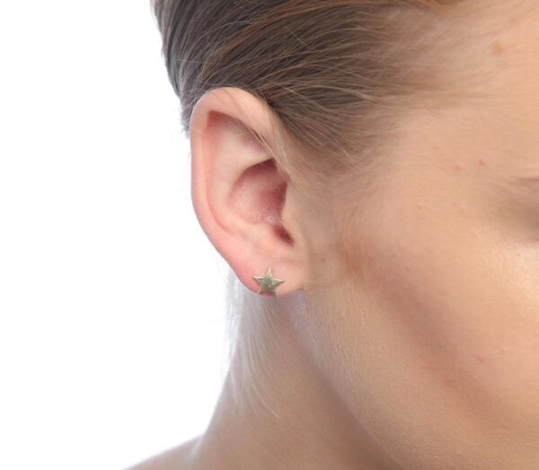 Gold Star Stud Earrings