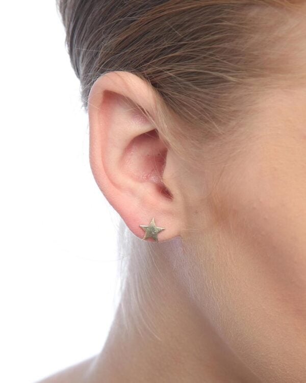 Gold Star Stud Earrings
