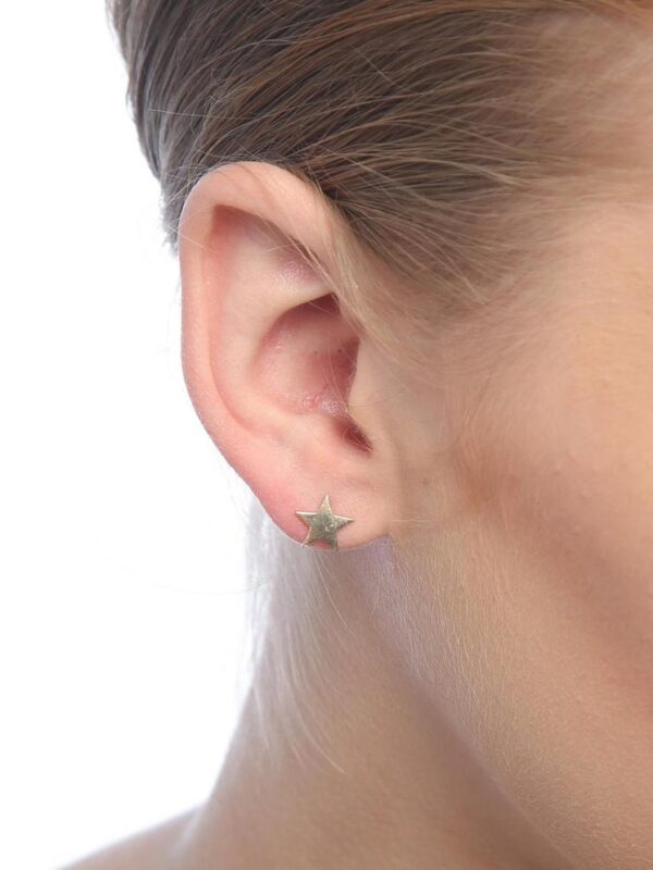 Gold Star Stud Earrings