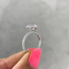 3ct Pear Halo Engagement Ring Moissanite By Design SOuth Africa
