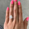 3ct Pear Halo Engagement Ring South Africa Moissanite By Design