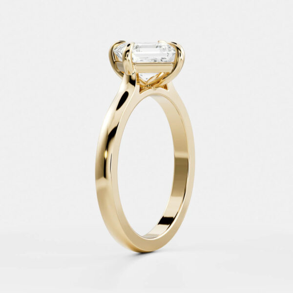 Asscher East West Lab Diamond Ring - Image 4