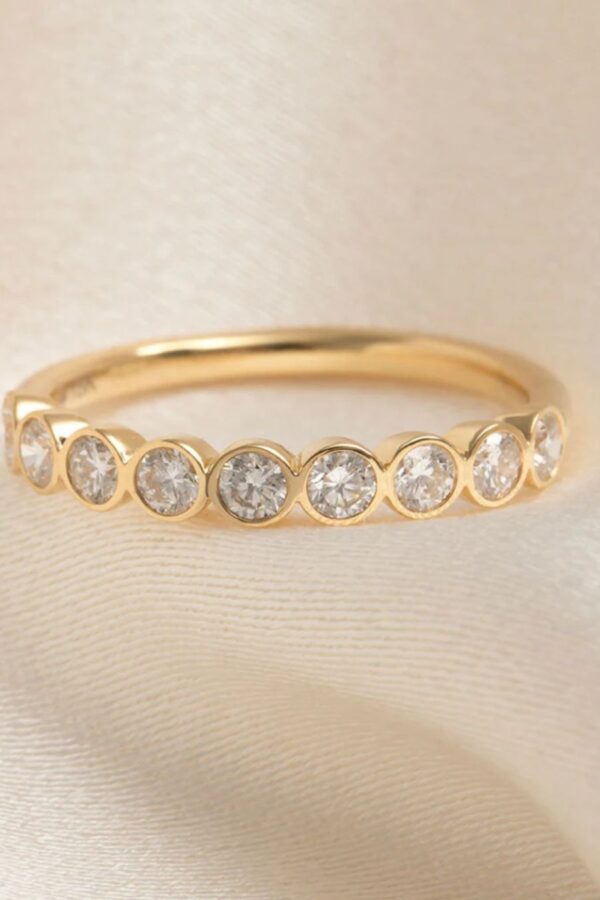 Bezel Set Moissanite Wedding Ring South Africa