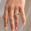 Bezel Set Moissanite Wedding Ring