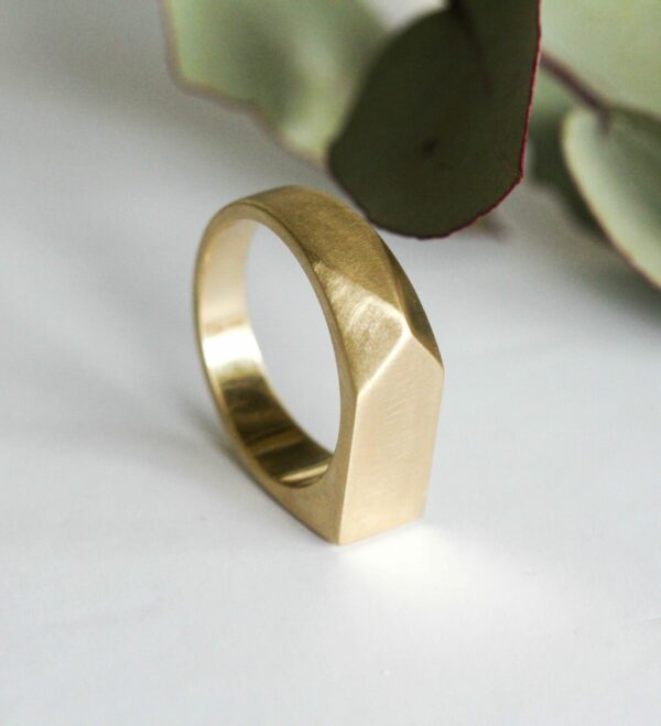 Matte Custom Made Mens Wedding Ring (8mm) - Image 2