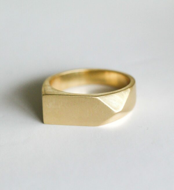 Matte Custom Made Mens Wedding Ring