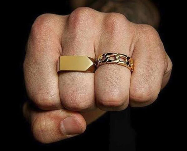 Matte Custom Made Mens Wedding Ring (8mm) - Image 3