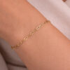 Gold Paperclip Bracelet