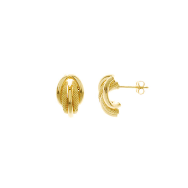 Gold Textured Stud Earrings South Africa